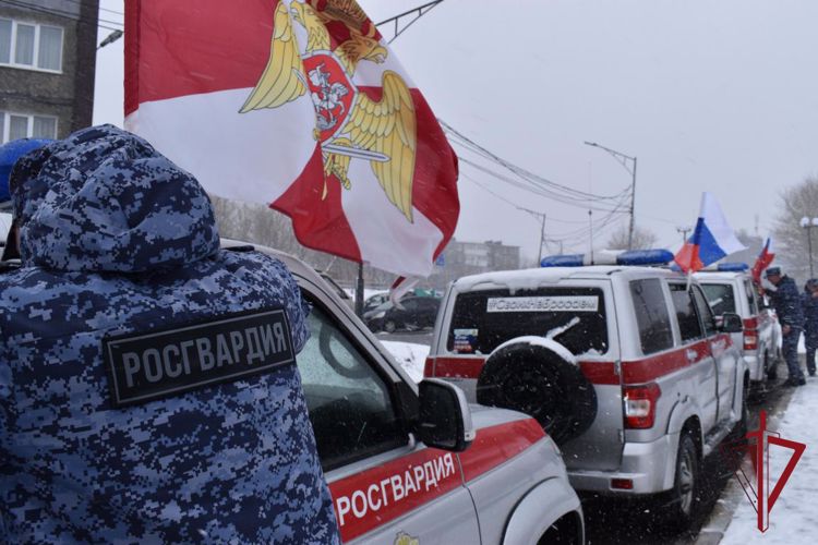 На Камчатке состоялся Всероссийский автопробег Росгвардии «Вахта памяти. Сыны Великой Победы»
