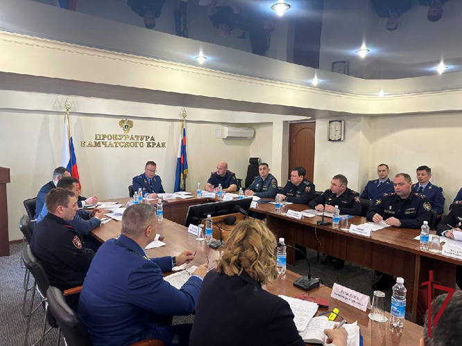 На Камчатке начальник управления Росгвардии принял участие в Координационном совещании руководителей правоохранительных органов