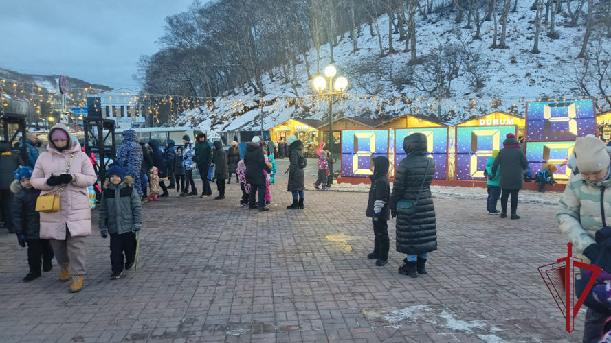 В Петропавловске-Камчатском Росгвардия обеспечила безопасность открытия главной елки