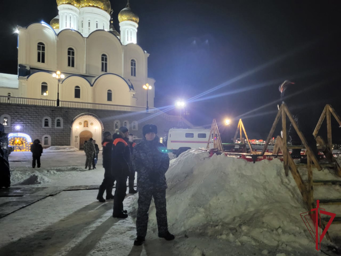 На Камчатке Росгвардия обеспечила безопасность в период празднования Крещения Господня