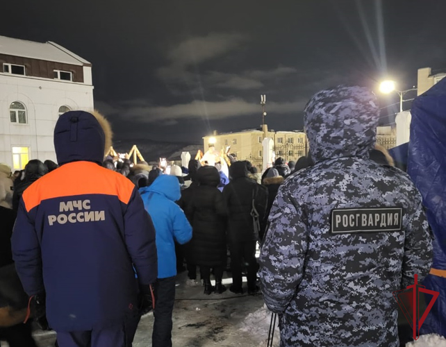 На Камчатке Росгвардия обеспечила безопасность в период празднования Крещения Господня