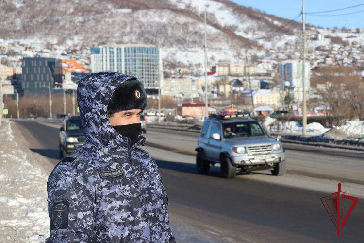 Сотрудники Росгвардии обеспечили правопорядок в новогодние праздники на Камчатке