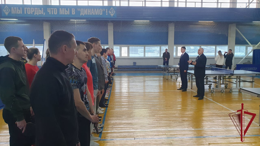 На Камчатке росгвардейцы приняли участие в соревнованиях «Динамо» по настольному теннису 