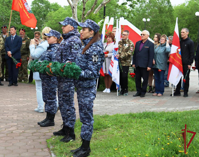 На Камчатке Росгвардейцы приняли участие в памятном мероприятии, посвященном Дню ветеранов боевых действий