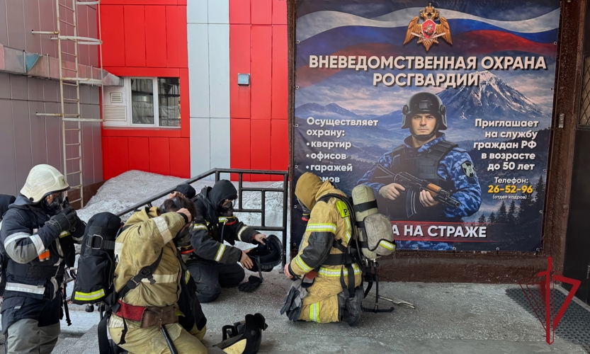 Росгвардия и МЧС России провели совместную тренировку на Камчатке